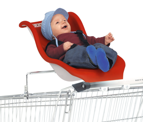 Carro autoservicio con cuna para bebé Trend