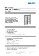 Preview 产品数据表：131 不锈钢材质 Atlas 旋转门