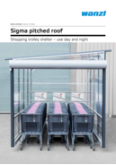 Preview Sigma pitched roof trolley shelter